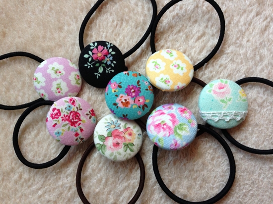 くるみボタンゴム